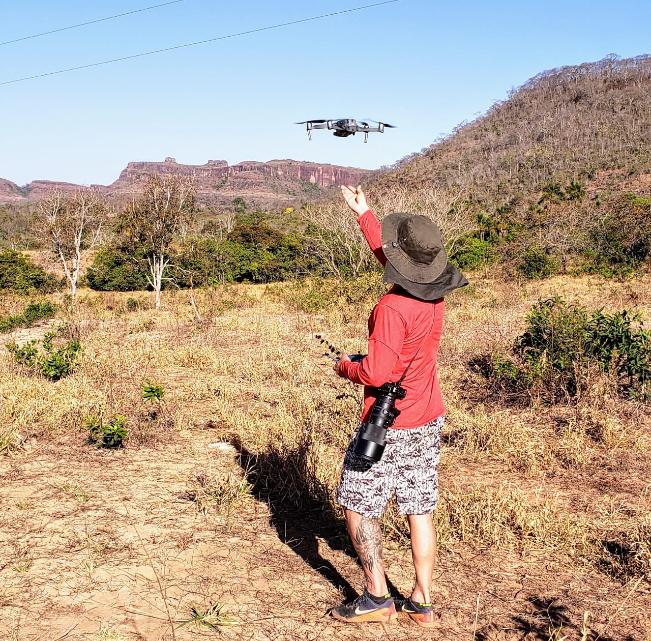 Drone em voo